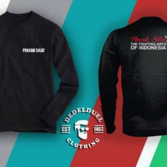 Tshirt baju kaos lengan panjang PENCAK SILAT INDONESIA