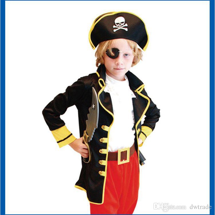 Halloween Boy Pirate Costume/ Kostum Bajak Laut Anak Laki