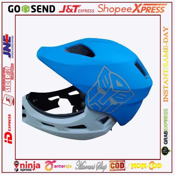 [PROMO BISA COD❤] Xiaomi Himo Ki Helm Sepeda Anak Model Transformer Full Face Helmet