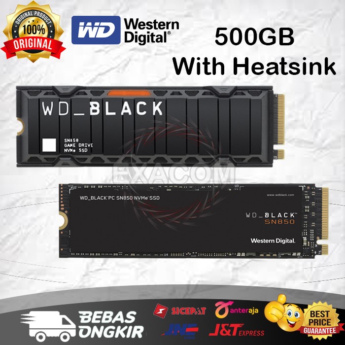 SSD WD Black SN850 500GB With Heatsink - SSD NVME 500GB