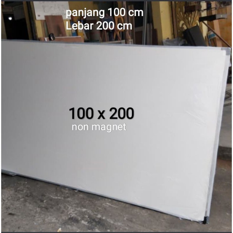 whiteboard papan tulis 1 meter x 2 meter