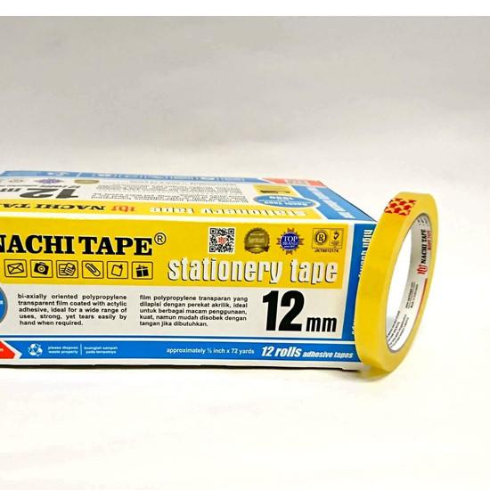 

➸ Nachi Selotip Stationery Yellow Inner Dus 12 mm x 72 yard (12 Pcs) ◄
