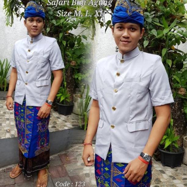 Baju Bali Pakaian Adat Pria Bali Satu Set Terlaris