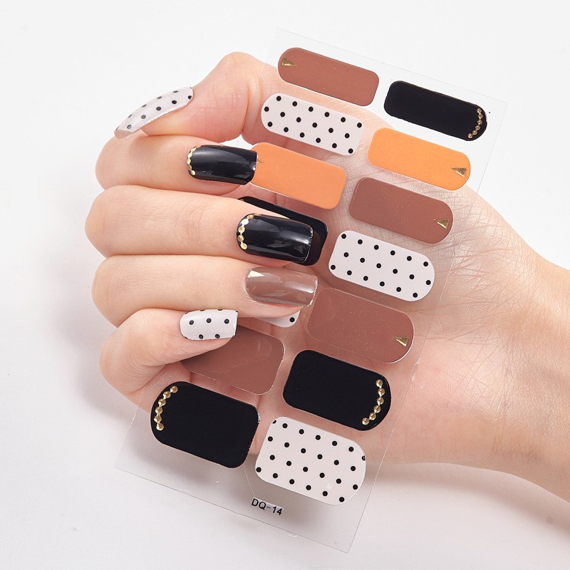 14Pcs/Stiker Kuku Murah / Nail Art Sticker / Nail Art Stiker / Nail Art &amp; Sticker DQ Series Premium