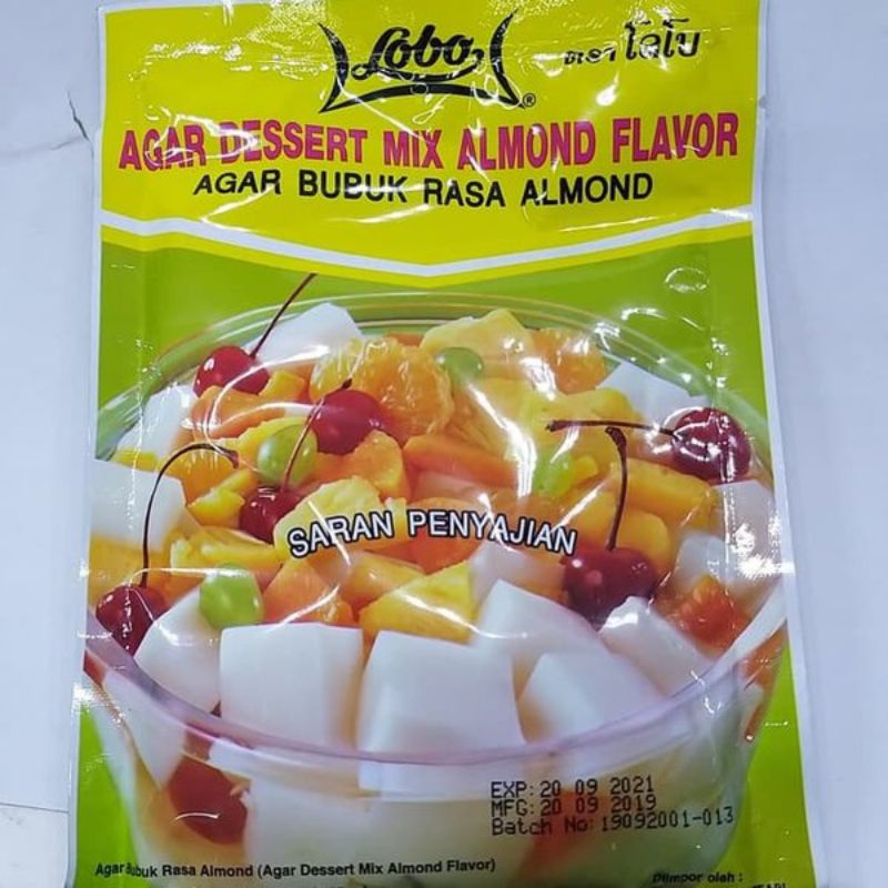 

AGAR BUBUK RASA ALMOND - BUBUK PUDING ALMOND LOBO 130GR