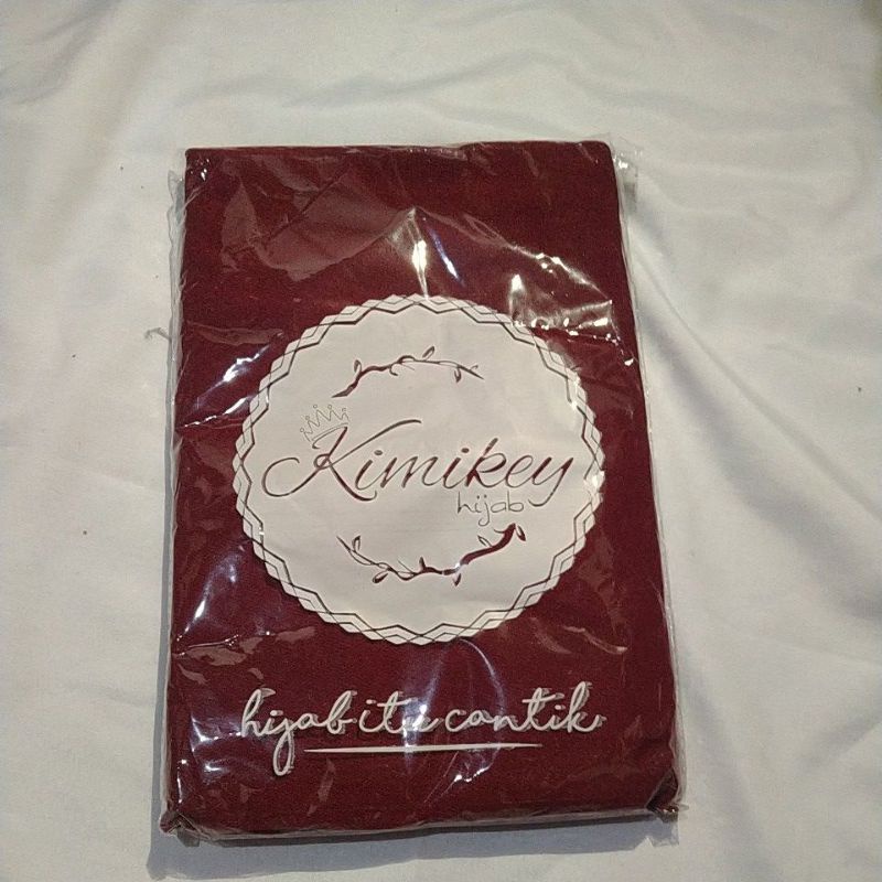 Jilbab Bergo Inayah Jumbo Syar'i by ORI Kimikey-Maroon