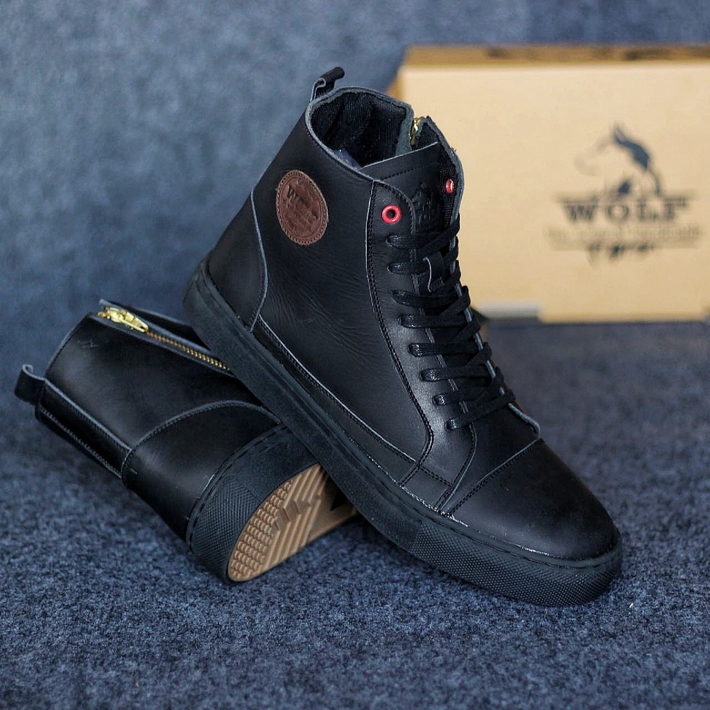 BURAY X SEPATU SNEAKERS PRIA TINGGI DEWASA SEKOLAH KULIAH WOLF KULIT SNEAKER CASUAL FORMAL PRIA KERJA KANTOR GURU PNS PESTA RESMI NYAMAN || SNEAKER PRIA PANSUS BERKUALITAS 2022