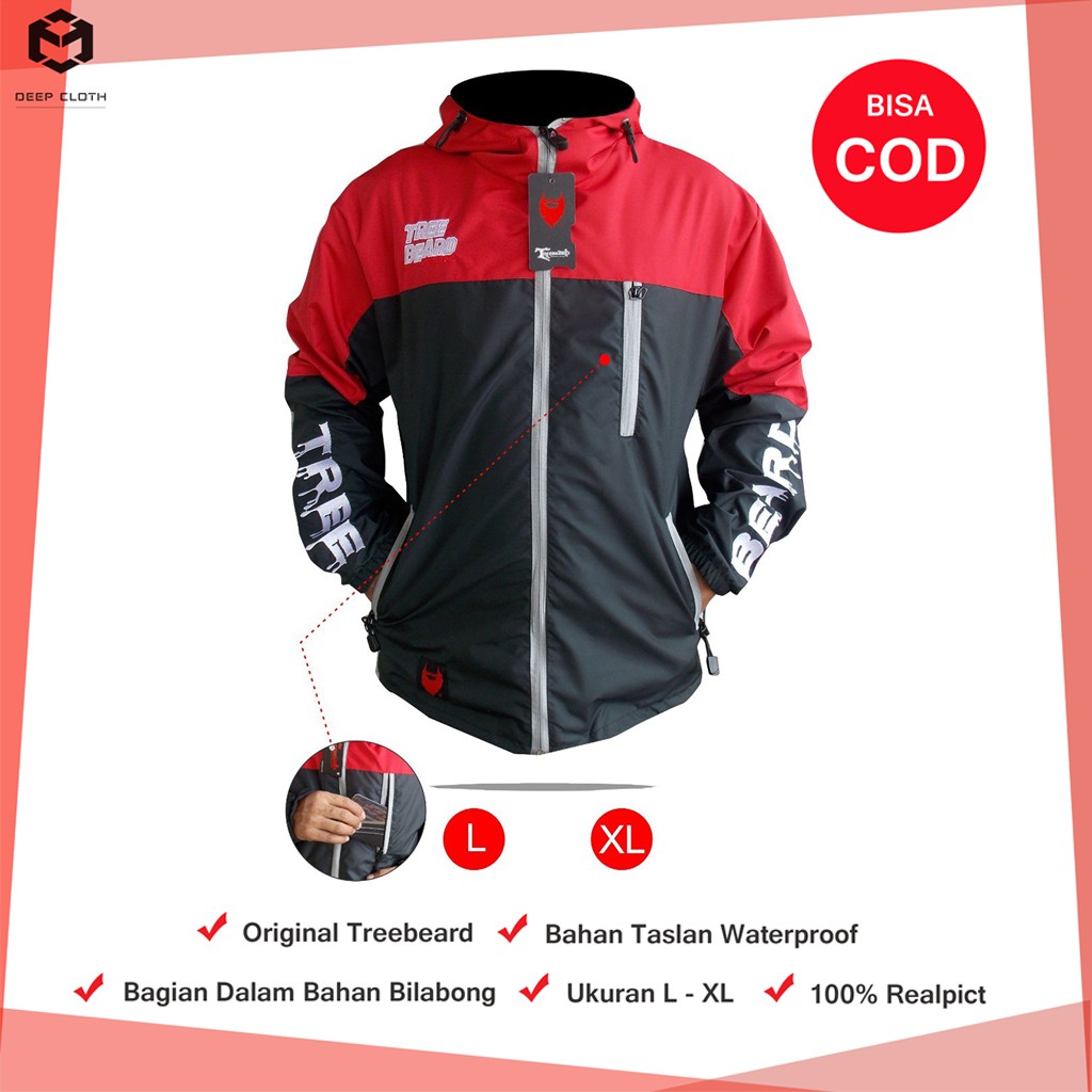 [BISA COD] JAKET PRIA TERBARU STORMLINE TREEBEARD PRIA WANITA OUTDOOR STORM LINE TREEBEARS TREEBEARD