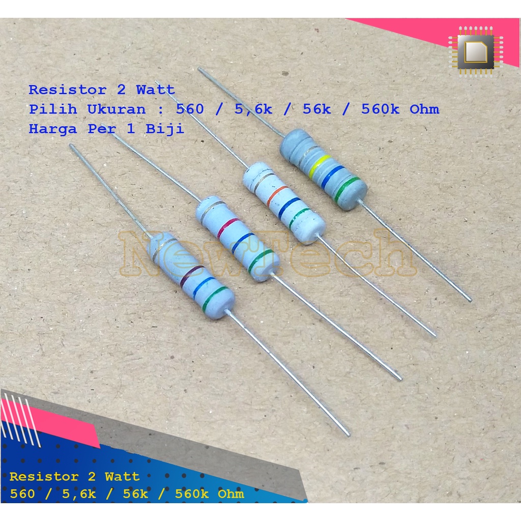 Resistor 2W 560 5,6k 5.6k 5k6 56k 560k Ohm 2W 2Watt 2 Watt