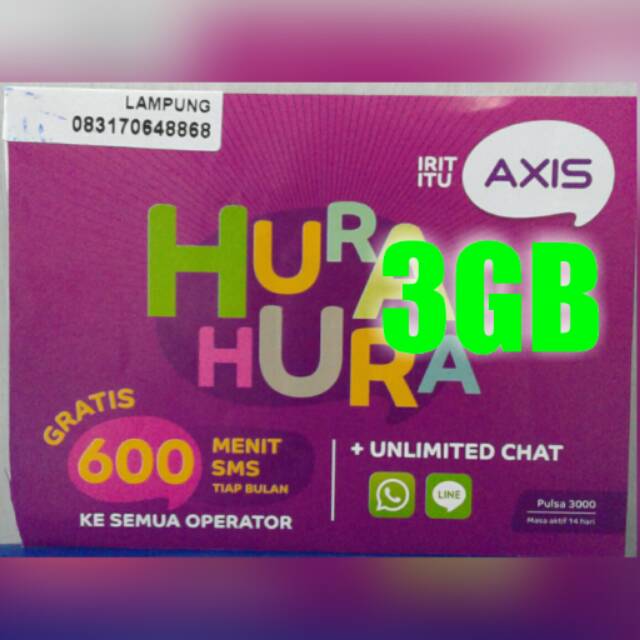 AXIS 3GB 2BULAN 3G