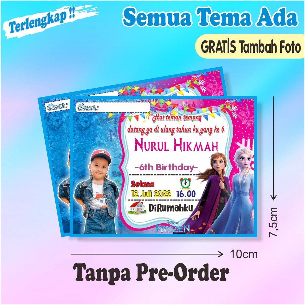 UNDANGAN ULTAH ANAK UNDANGAN TEDAK SITEN UNDANGAN KHITAN