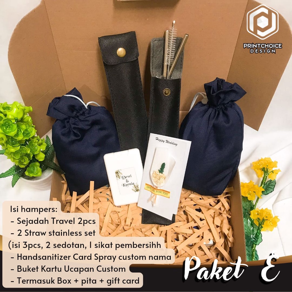 HAMPERS GIFT WEDDING | HADIAH PERNIKAHAN | TUMBLER CUSTOM COUPLE HEMAT | LOW BUDGET