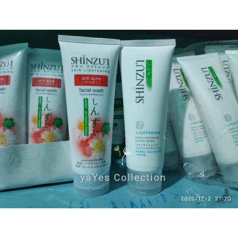 Shinzui facial wash 80ml anti acne sinzui shinzu'i skin lightening sabun cuci muka wajah matsu Kulit Normal berminyak Jerawat Berjerawat