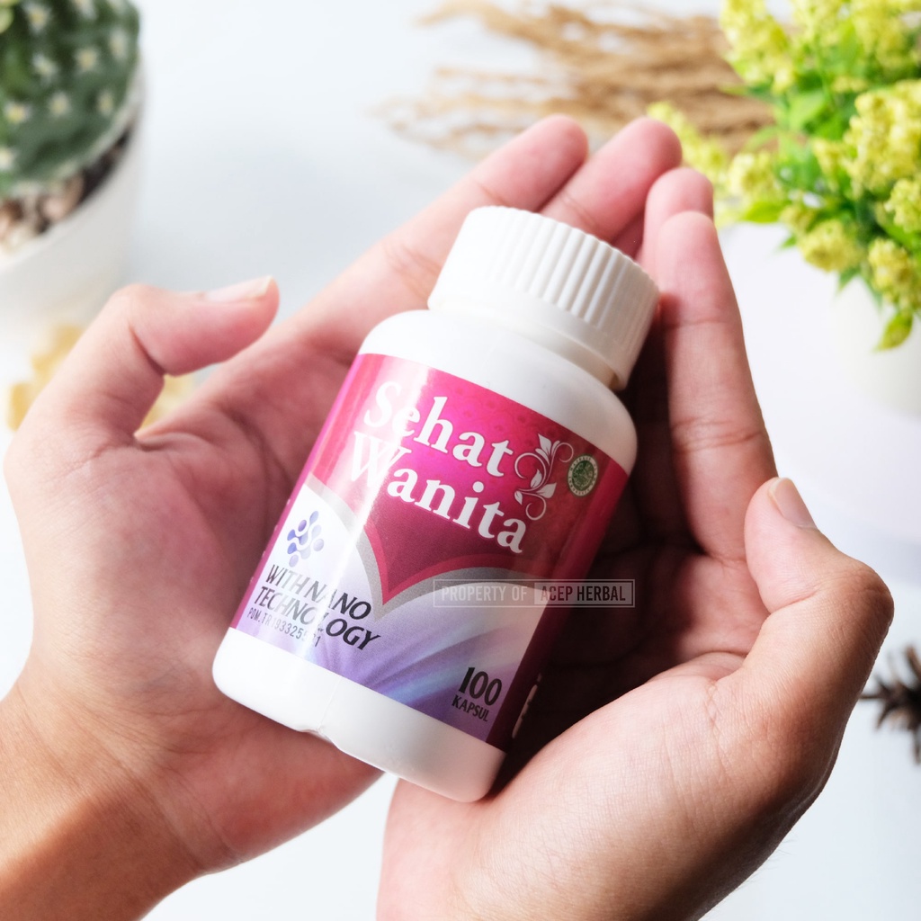 Sehat Wanita Herbal Atasi Masalah Kesehatan Kewanitaan Obat Keputihan Telat Haid Pembersih Rahim Rahim Turun Miom Kista Pelancar Haid Datang Bulan Promil Kutil Kelamin Dari Ekstrak Bahan Herbal Isi 50 Kapsul dan 100 Kapsul-100 Kapsul