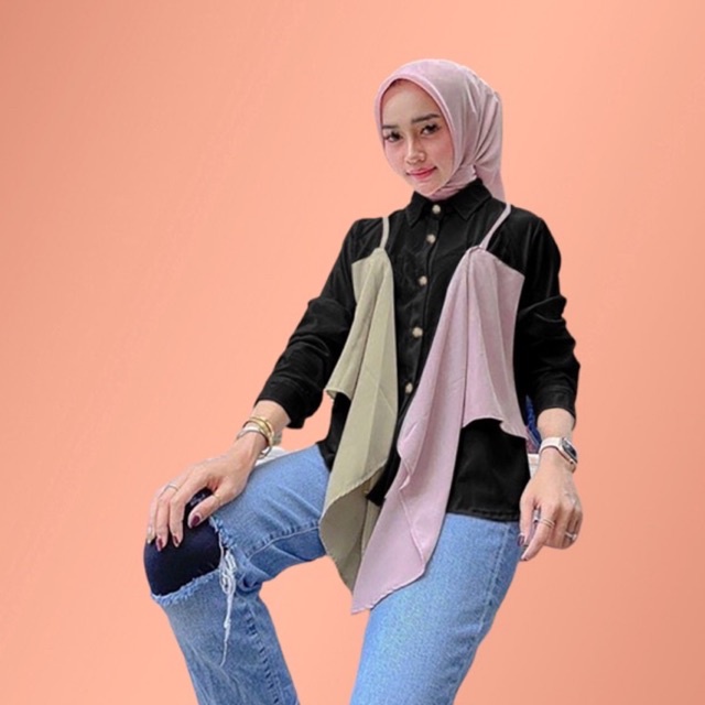 ROSI TOP BLOUSE ATASAN WANITA FASHION MUSLIM TERLARIS