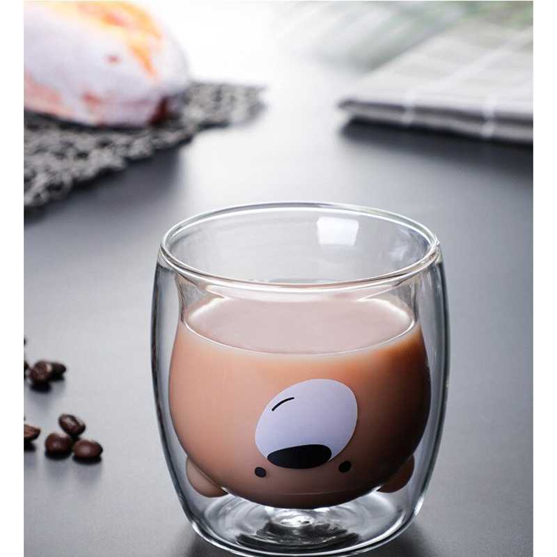 TD-DA SIBAOLU Gelas Mug Animal Double Wall Layer Cup - C8784