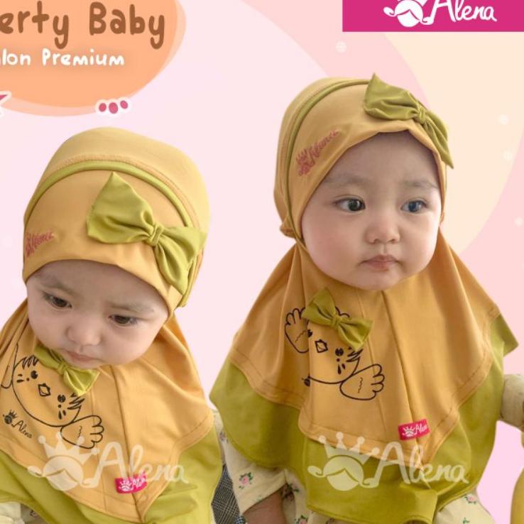 AGM.26Au22o ◦ HIJAB/JILBAB ALENA BABY 'Berty' ORI ALENA | Kerudung/Jilbab bayi/anak Alena