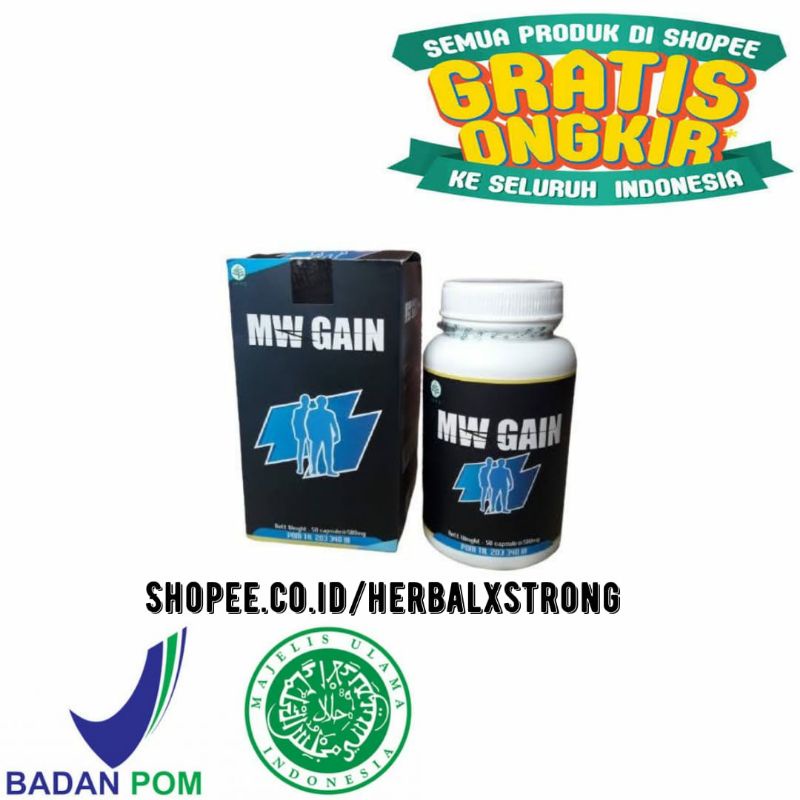 MW Gain Master Weight Asli Obat Penggemuk Badan Suplemen Nafsu Makan Terbaik