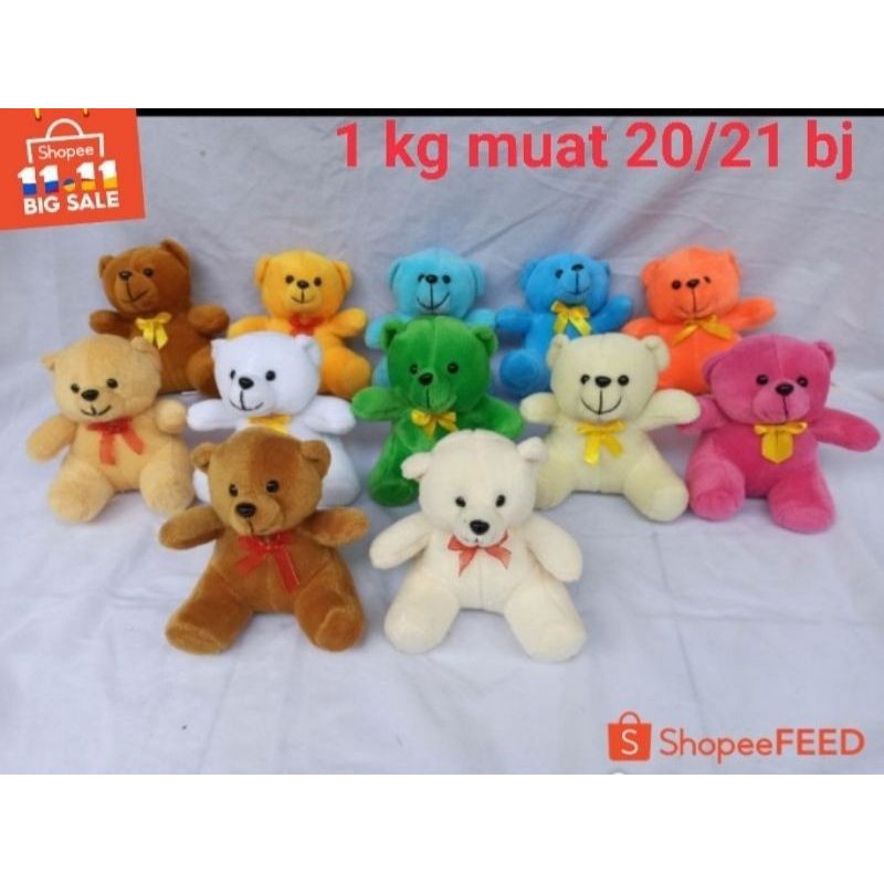 PROMO BONEKA TEDDY BEAR MINI 18 CM / Boneka bucket / boneka wisuda /  Boneka bear mini