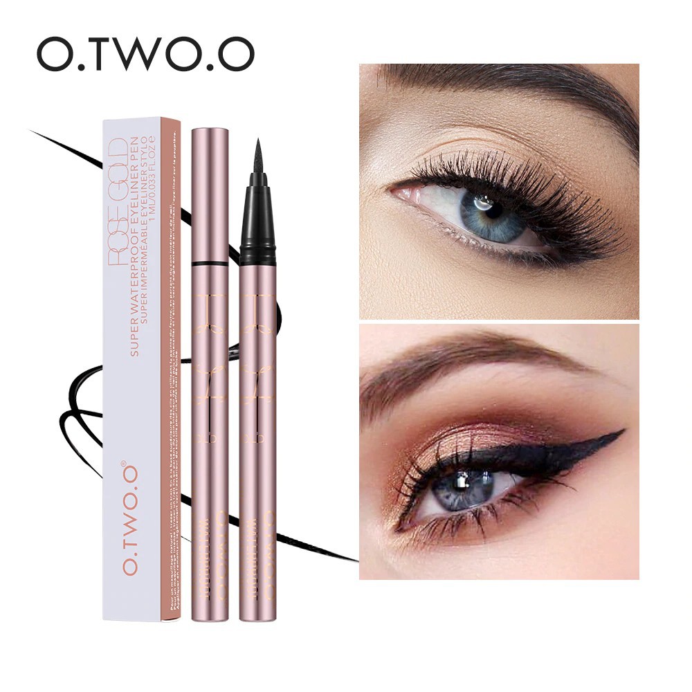 O.Two.O Eyeliner Waterproof Pen Eye Liner Spidol Hitam Original OtwoO