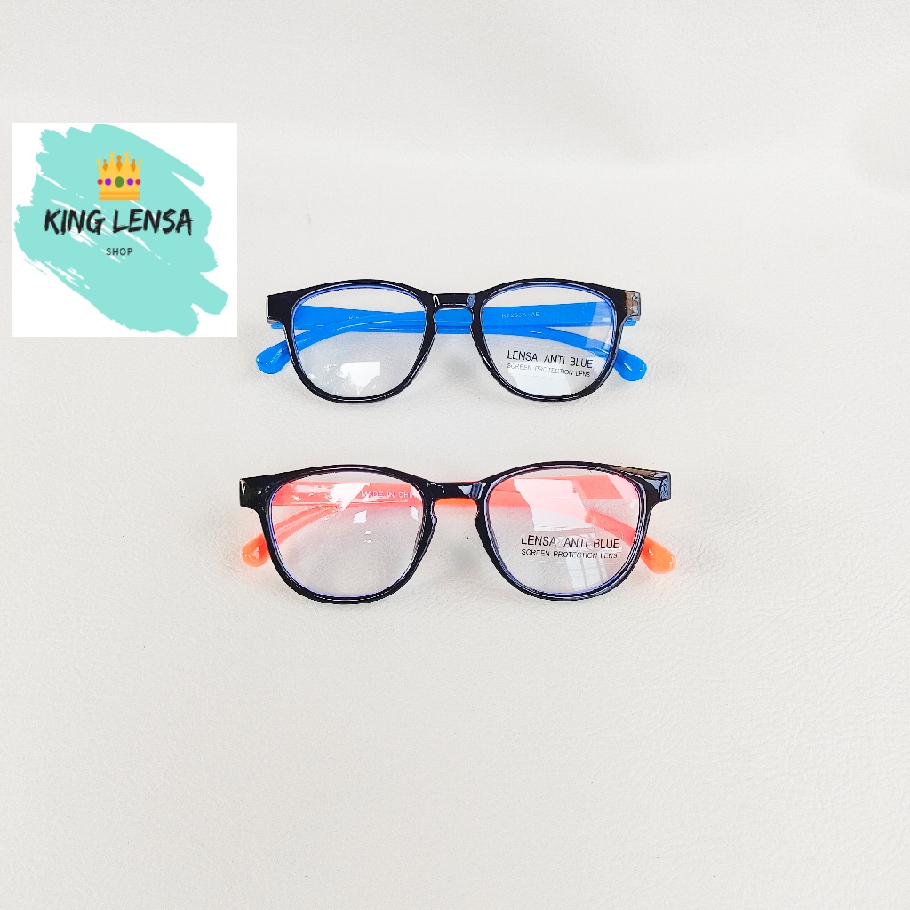 Kacamata Anti radiasi Anak-Anak umur 2 tahun sampai 10 tahun Asli BLUE RAY PROTECTION ANTI PATAH/kac