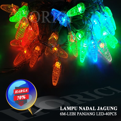 LAMPU NATAL BESAR JAGUNG/LAMPU LAMPU NATAL Lampu tidur Lampu lanskap Lampu TUMBLR LED PREMIUM  LAMPU NATAL JAGUNG/LAMPU TUMBLR/LAMPU HIAS 6M