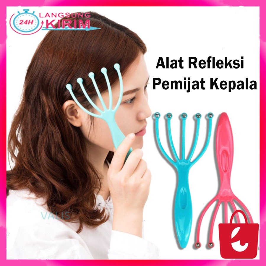 [100% Ampuh] 1Pcs Alat Pijat Kepala Head Spa Massager Scalp Alat Refleksi Pemijat Kepala Kaki Tangan Plastik Manual