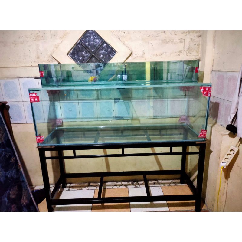 AKUARIUM UK 150X50X50 full 10mm +rak holo 4x4