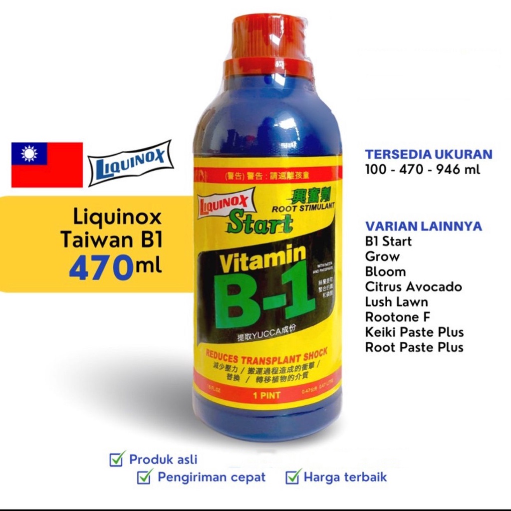 Liquinox Start Vitamin B1 Taiwan 470ml Pupuk Tanaman ORIGINAL!