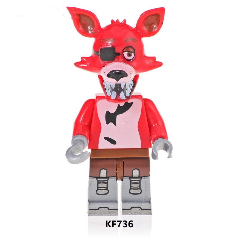 1pc Mainan Puzzle Balok Bangunan FNAF Foxy Chica Bonnie Five Nights At Freddy Untuk Anak Hadiah