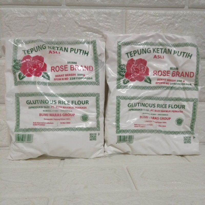 

tepung ketan putih asli 500g/tepung ketan rose brand