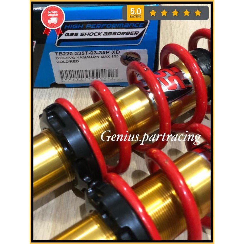 Shock Yss New Hybrid Dtg Nmax 155 Evo Series (335Mm) Original Gratis889