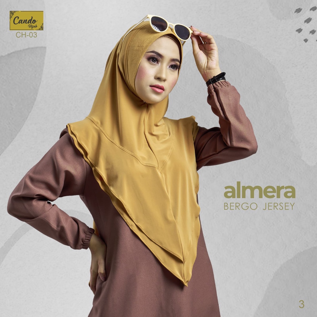 Jilbab Instan Bergo Almera Jersey Ori Cando Hijab-1