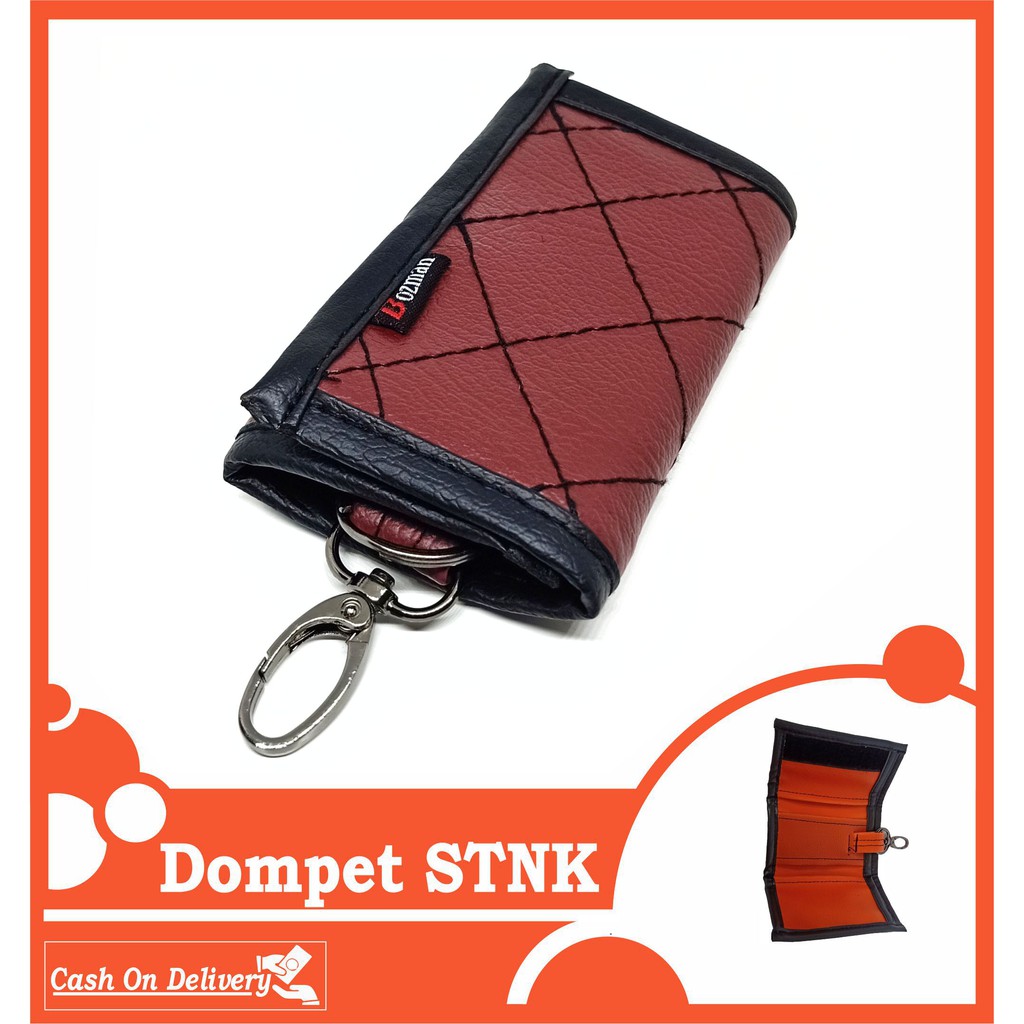 Dompet STNK Gantungan Kunci Mobil Motif Warna