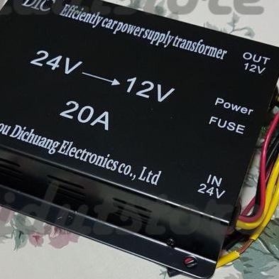 New Dc Converter/Step Down 24V Ke 12V (20 Ampere) Pcmja29 Buru Order