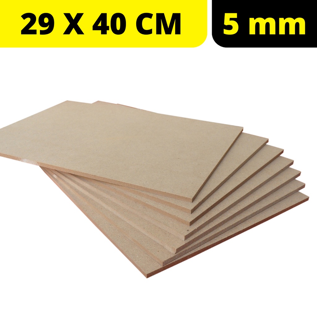 Papan MDF Premium Papan Poster Papan Multifungsi Tebal 5 mm [29 X 40 CM]