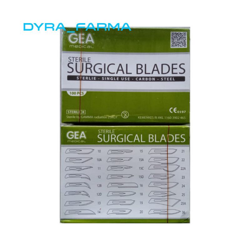 Surgical Blade  Blades No. 10 11 15 20 21 22 23 24  / Bisturi