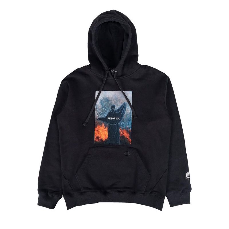 Maternal Disaster Retorika Hood Black hoodie