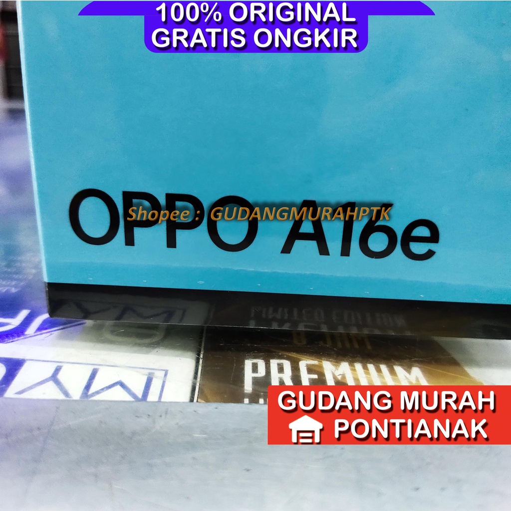 Oppo A16e RAM 3GB ROM 32GB Fingerprint Sensor MTK P22 Bigger Battery 4230mAh Garansi Resmi Oppo