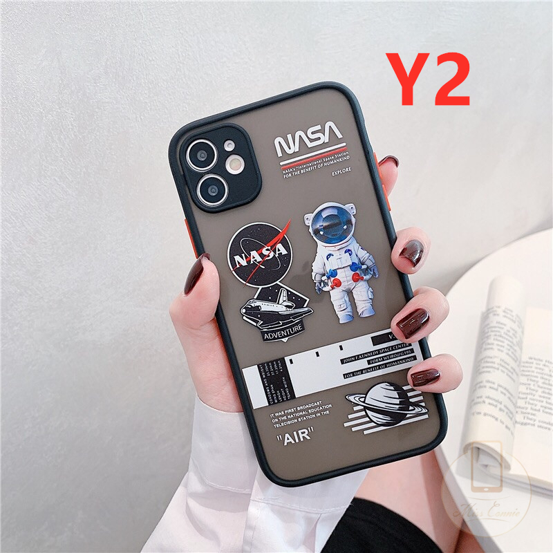 Casing Oppo Reno 5 Reno 4 F A54 A15 A15s A92 A53 2020 A3s A5 2020 A9 2020 A11 A1k A5s A11K A12 A33 2020 A7 A52 A72 A31 2020 F9 F9pro F11 Vivo Y30 Y50 Y15 Y12 Y17 Y30i Narzo20 Camera Protection Tide Brand NASA Skin Feel Phone Case-2