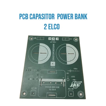 PCB CAPASITOR POWER BANK 2 ELCO PSU 2 ELCO