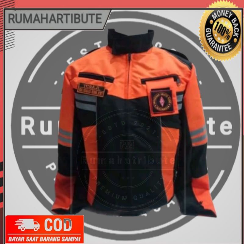 Jaket ORARI bahan taslan anti air | jaket oren taslan jaket anti air