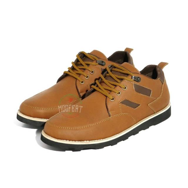 Sepatu Outdoor Semi Kulit, Moofeat Boot Pendek, Sepatu Original Branded