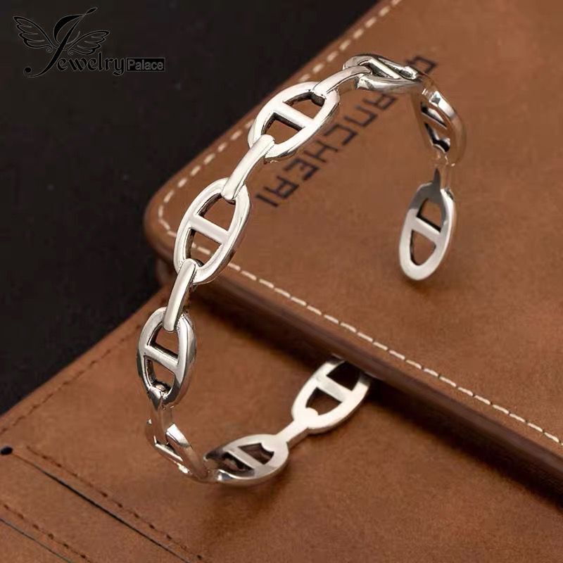 Gelang Tangan Sterling Silver 925 Model Hollow Untuk Wanita