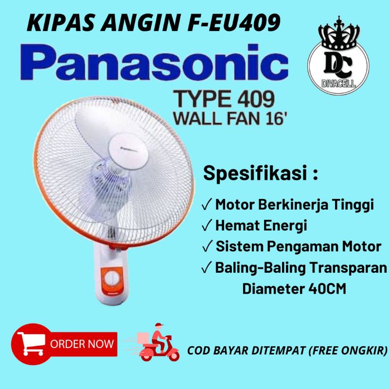 KIPAS DINDING PANASONIC F-EU409