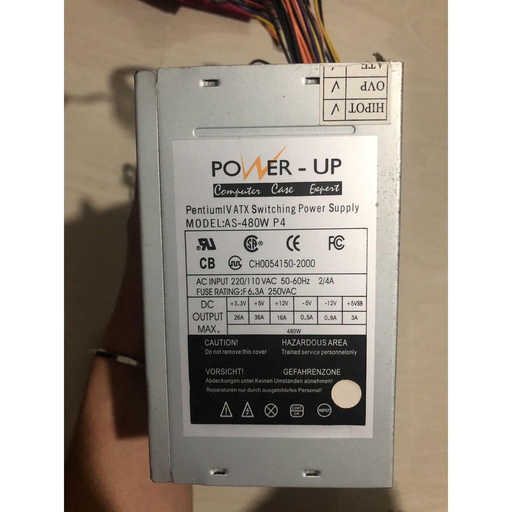 Pentium IV ATX Switching Power Supply MODEL:AS-480W P4