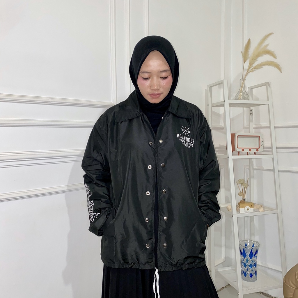 YOUTH CULTURE Coach Jacket holyrider BORDIR HITAM II Jaket Coach model winbacker