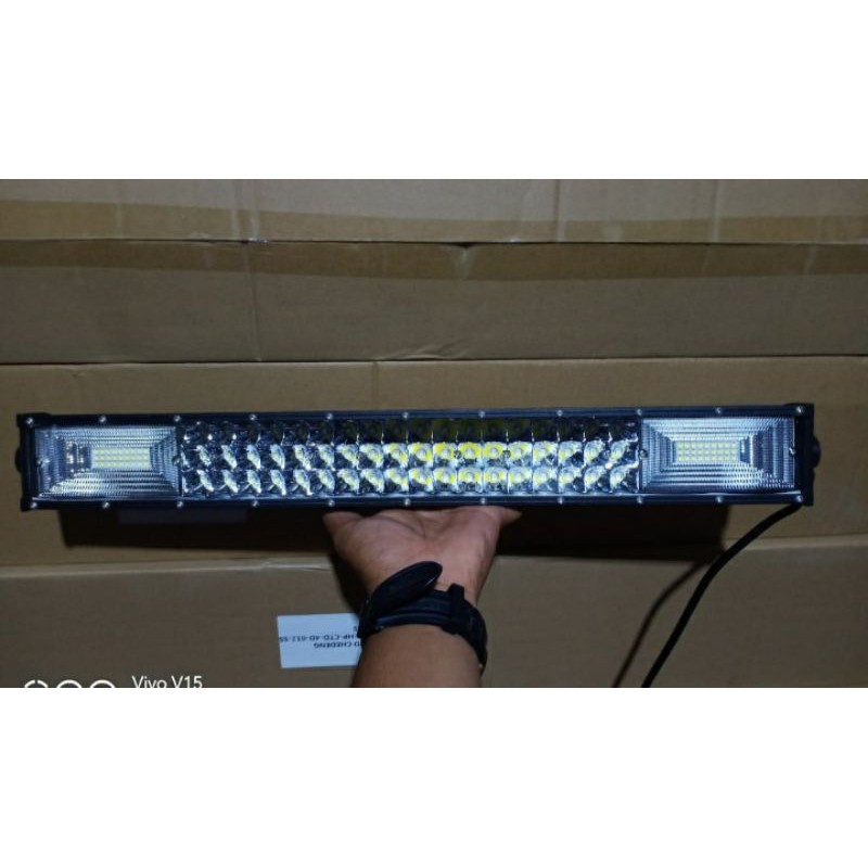 LAMPU LED SOROT TEMBAK LED LIGHT BAR SINAR PUTIH PANJANG 55CM 180 WATT 12 VOLT