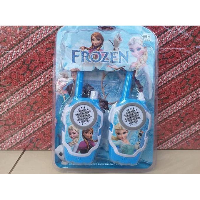 Mainan Walkie Talkie Frozen / Hello Kitty Edukasi - Ht Karakter Anak Edukatif