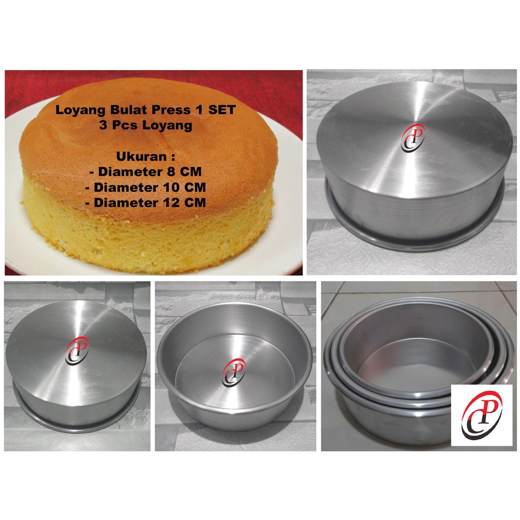 Loyang Bulat Press 05 / Tart Cake Pan / Loyang Tart / Loyang Bolu / Loyang Bundar / Mangkok Bulat / 